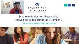 Comparaison de la Synthèse Passerelle et de lAnalyse de textes comparés Tremplin 2 [upl. by Jamila]