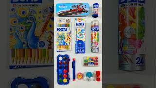 Doms Stationery Collection Pencil Case Water Colour Cake Eraser Pencil stationery doms shorts [upl. by Vergil998]