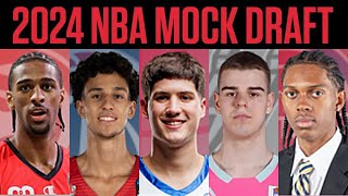 2024 NBA Mock Draft PostCombine 2 Rounds amp All 58 Picks [upl. by Idola]