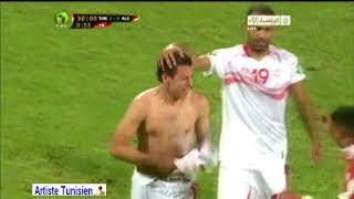 هدف يوسف المساكني الخرافي في 90 و جنون المعلقين في مباراة تونس والجزائر [upl. by Ennahtebazile]