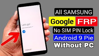 Samsung J6J6J8A6A6 FRP ResetGoogle Account Bypass ANDROID 9 Without PC [upl. by Pansir]