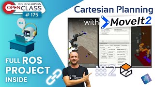 Cartesian Planning with MoveIt2  ROS2 Developers Open Class 175 [upl. by Salmon]