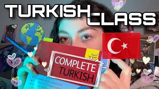 asmr welcome to turkish class teaching you turkishteacher roleplay [upl. by Nivac673]