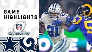 Cowboys vs Rams Divisional Round Highlights  NFL 2018 Playoffs [upl. by Yllime560]