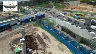 VOLANDO EN DRONE 4K  VERIFICACION AVANCE DE OBRA NUEVO PUENTE CALLE 127 CON AVENIDA BOYACA [upl. by Emelia214]