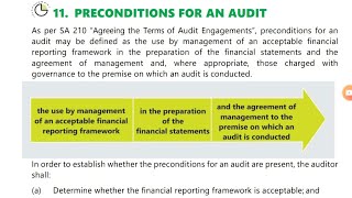 6 Preconditions for an auditAudit Preconditionswhat are the Preconditions of auditinter ca audit [upl. by Aninahs]