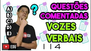 Questão 114 Vozes verbais [upl. by Knowles]