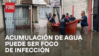 Vecinos ayudan en albergue en Cuautitlán para damnificados por Inundación  Noticias MX [upl. by Kravits]