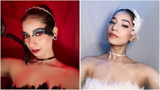 Black Swan🦢🤍✨🖤 movie explanation with makeup tutorial 🤍 [upl. by Gnas193]