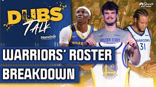 Warriors’ 202425 roster breakdown plus 1on1 with Austin Reaves  Dubs Talk  NBC Sports Bay Area [upl. by Nalyac]