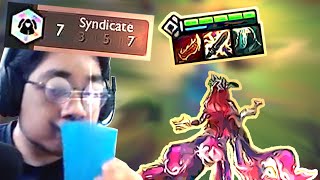 7 SYNDICATE ATTACKSPEED AHRI KINDA BUSSIN  Teamfight Tactics [upl. by Sweatt]