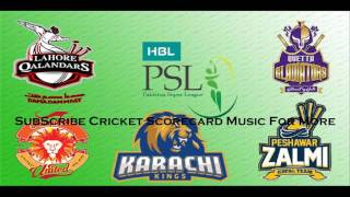 PSL T20 2017 Scorecard Music Short [upl. by Suirradal67]