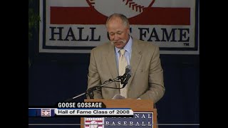 Rich Goose Gossages Baseball Hall of Fame Speech  July 27 2008 [upl. by Regni430]