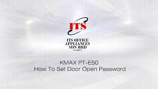 KMAX PTE50 Door Access How To Set Door Open Password Tutorial [upl. by Dleifrag591]