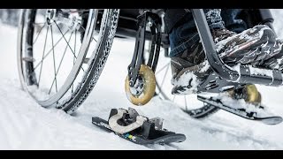 Wheelblades  Go where you want on snow with your wheelchair [upl. by Merola]