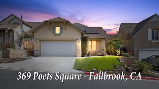 369 Poets Square  Fallbrook CA [upl. by Corinne]