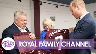 William Gifted ‘Charlotte’ Footy Shirt During Scotland Visit [upl. by Ardnaet]