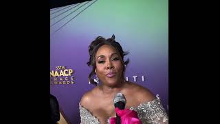 Vivica A Fox First Lady of BMF The Tonesa Welch Story director on NAACP Image Awards red carpet [upl. by Tremann]