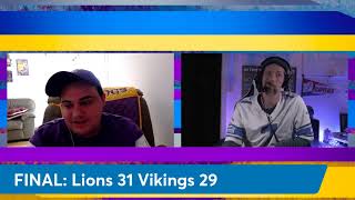 Another Stupid Sports Show  NFL  Detroit Lions vs Minnesota Vikings wMVM28 [upl. by Uyerta]