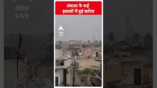 Haryana Weather News  Ambala के कई इलाकों में हुई भारी बारिश  ABP LIVE  Shorts [upl. by Lindsy894]