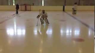 Perfect goalie splits  Tanner from Banff Canada [upl. by Ecirahc90]