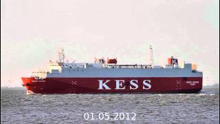 WESER HIGHWAY  Shipspotting Elbe height Otterndorf [upl. by Ennaharas]