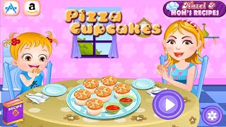 Pizza Cupcakes  Cooking  Baby Hazel [upl. by Eemla]