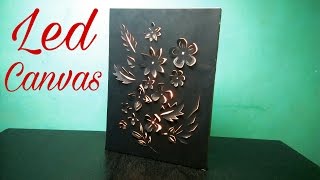 Backlit Canvas Art  Make Led Canvas Art at Home DIY [upl. by Charline]