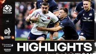 HIGHLIGHTS  🏴󠁧󠁢󠁳󠁣󠁴󠁿 SCOTLAND V FRANCE 🇫🇷  2024 GUINNESS MENS SIX NATIONS RUGBY [upl. by Conti]