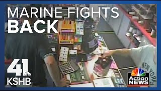 Man robs BP station former Marine fights back [upl. by Fidelia]