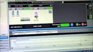 HPLC Tutorial 3 Starting a Run Injecting Sample [upl. by Maxentia]