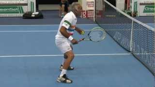 Mansour Bahrami Michael Stich Fabrice Santoro Henri Leconte Great Entertainment Metz France 2012 [upl. by Clere]