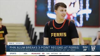 FHN alum breaks threepoint record at Ferris State [upl. by Erikson1]