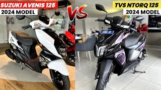 2024 Tvs Ntorq 125 Vs Suzuki Avenis 125 New Model💥  Mileage  Top Speed  Best Scooty in 125cc [upl. by Ahsenauj]