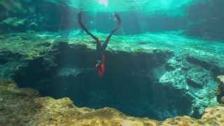 Apnea  Immersione alle grotte di Ginnie Springs  Freediving [upl. by Ideih821]