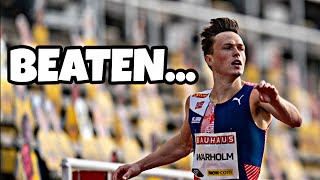 Karsten Warholm BEATEN in 400m at World Indoor Championships 2024 [upl. by Yalcrab]