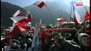 Adam Małysz vs Sven Hannawald  Planica 2003  1st competition  1st round amazing commentary [upl. by Ennaeirrac]