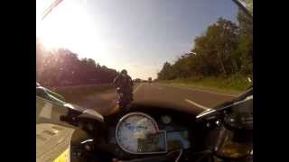 2012 BMW K1300S HP cruising on the highway [upl. by Inneg640]