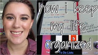 How I Keep My Life Organized Moleskine Weekly Planner Wunderlist amp more [upl. by Naitsyrk]