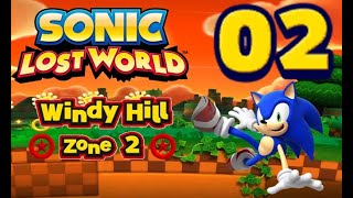 Sonic Lost World  Act 2 Windy Hill Zone 2 [upl. by Tiffy]