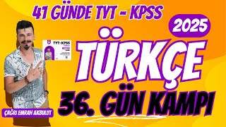 41 GÃœNDE KPSS  TYT TÃœRKÃ‡E 36 GÃœN KAMPI SÃ–ZCÃœK TÃœRLERÄ° SIFATZARF BELÄ°RTEÃ‡ dilbilgisi kpss tyt [upl. by Ranie]