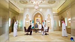 Dubai  Abu Dhabi Ruler Sheikh Khalifa bin Zayed Al Nahyan palace Real Inside view [upl. by Hniht]