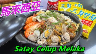 大雜燴海鮮煲，馬來西亞美食 Satay Celup Melaka ，馬來西亞餐廳 [upl. by Nilecoj]