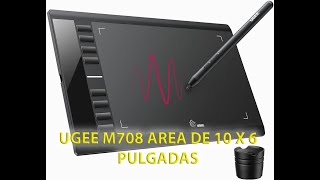 Probando la tableta grafica UGEE M708 para dibujo y retoque fotográfico ¿Ya tienes tu tableta [upl. by Anirod]