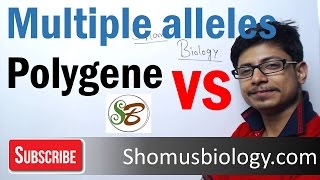 Difference between multiple alleles and polygenic inheritance [upl. by Madelene]