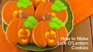 How to Make Jack O Lantern Cookies [upl. by Faso78]