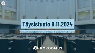 Täysistunto 8112024 I Pakkoavioliitto [upl. by Hailat135]