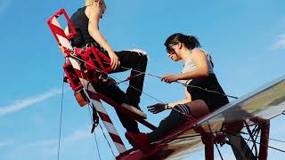 Wing Walking Air Show wingwalking airshow aviation flying womenempowerment female [upl. by Darya]