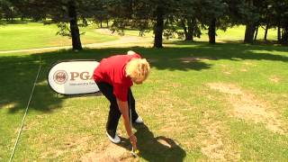 Professional Golf Tip Hit Through the Ball  Sweeping Irons [upl. by Lidstone787]