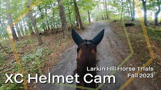 HELMET CAM Larkin Hill Horse Trials Fall 2023  Novice Cross Country Course  GoPro Equestrian Vlog [upl. by Bennie365]